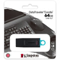 Kingston 64GB Data Traveler Exodia USB 3.2 Flash Drive with Protective Cap