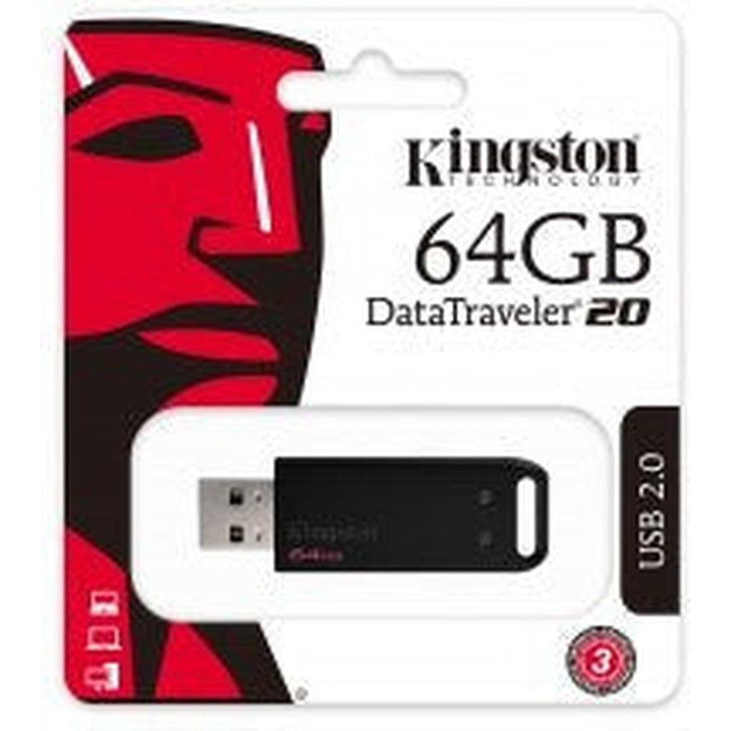 Kingston 64Gb Datatraveler20 Usb 2.0 Flash Drive - Dt20