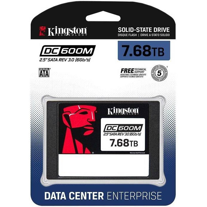 Kingston 7.68TB 2.5"SSD Enterprise DC600M-SEDC600M/7680G