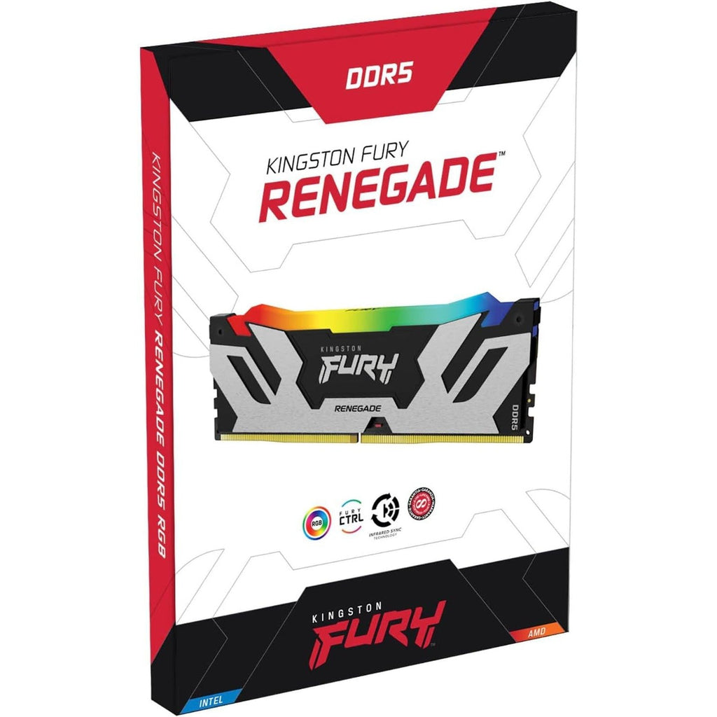 Kingston FURY Renegade 32GB (16GB x2) DDR5 7200MHz RGB RAM Memory (KF572C38RSAK2-32)