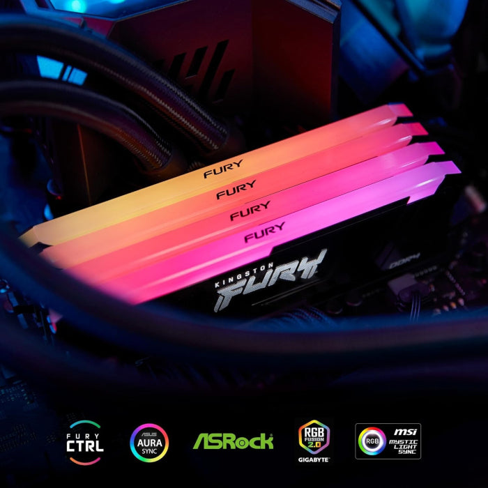 Kingston Fury Beast 32GB (2x16GB) DDR4 3200MHz CL16 Memory Kit - Black