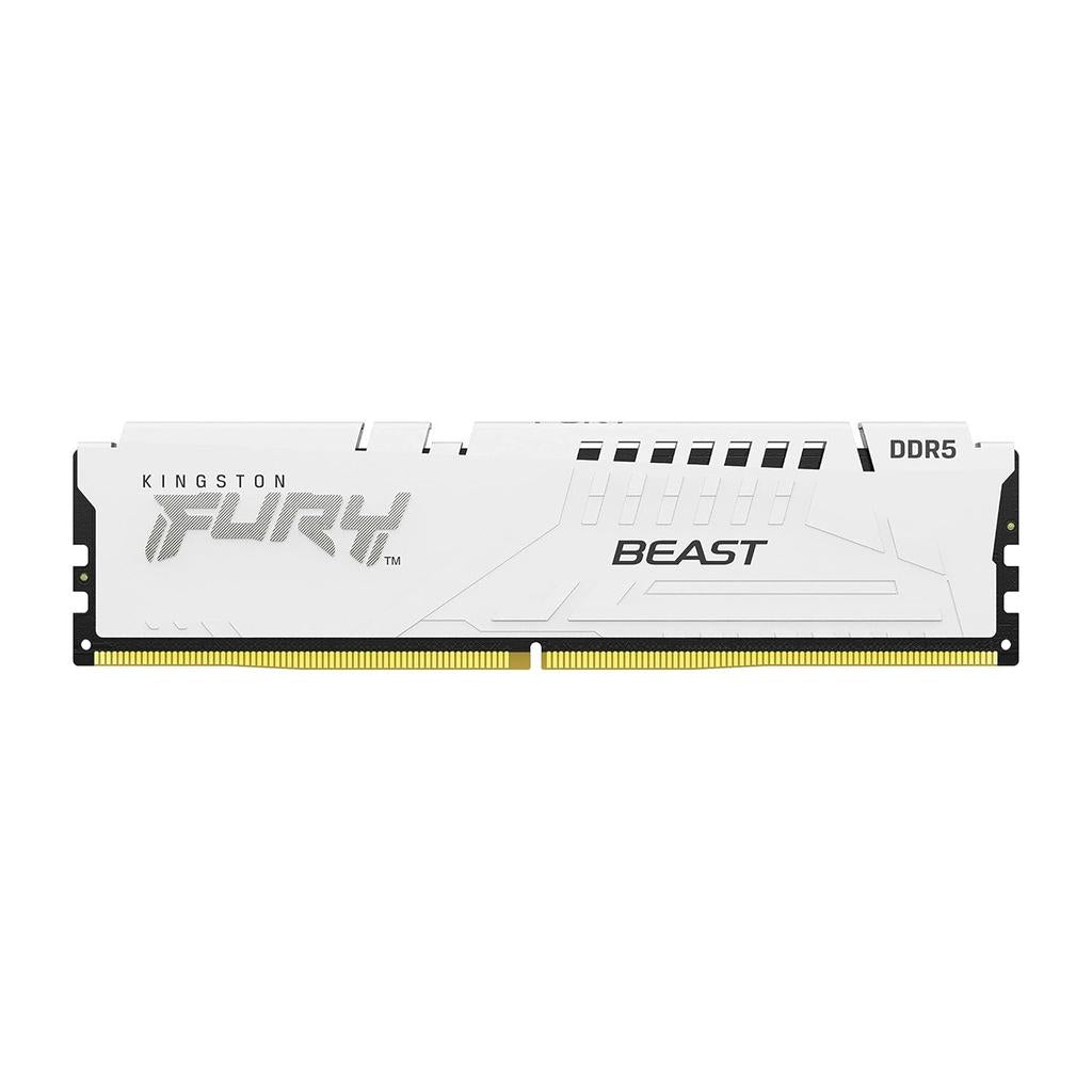 Kingston Fury Beast 32GB (2x16GB) DDR5 6000MT/s CL30 Memory Kit - White