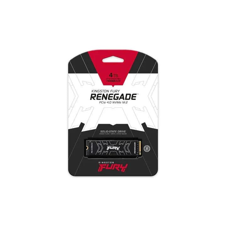 Kingston Fury Renegade 4TB PCIe Gen 4.0 NVMe M.2 Internal Gaming SSD| Up to 7300MB/s | SFYRD/4000G