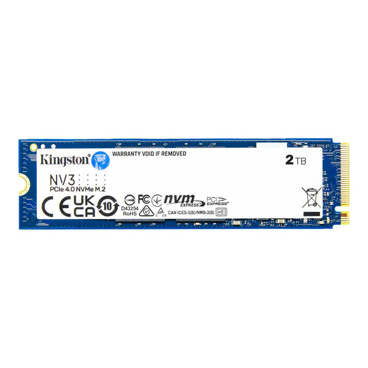 Kingston NV3 2TB NVMe SSD Gen4 Upto 6000Mb/s-SNV3S/2000G
