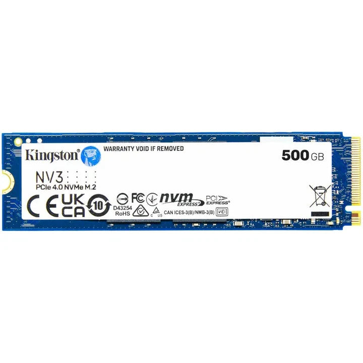 Kingston NV3 500GB NVMe SSD Gen4 Upto 5000Mb/s-SNV3S/500G