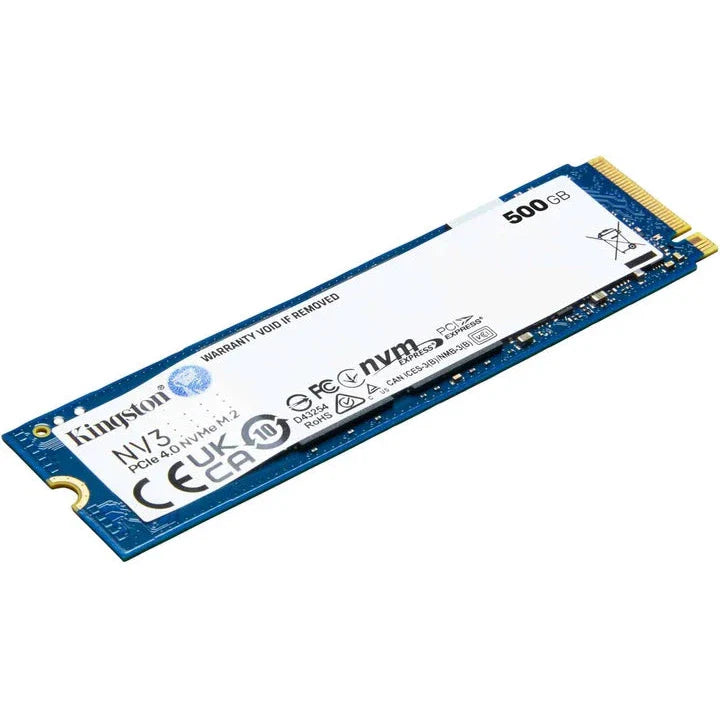 Kingston NV3 500GB NVMe SSD Gen4 Upto 5000Mb/s-SNV3S/500G