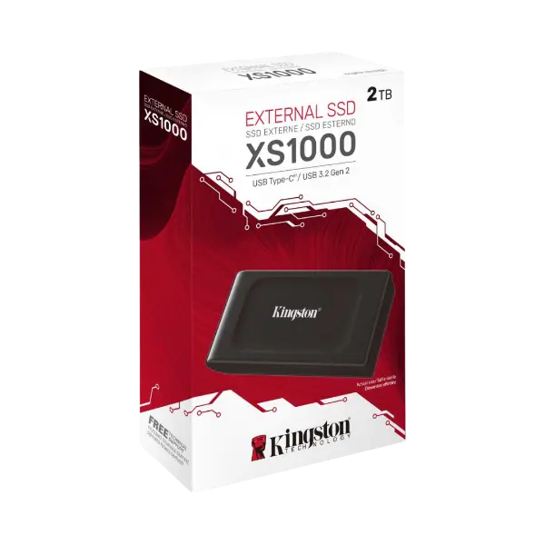 Kingston Xs1000 2Tb Ssd | Pocket-Sized | Usb 3.2 Gen 2 | External Solid State Drive | Up To 1050Mb/S