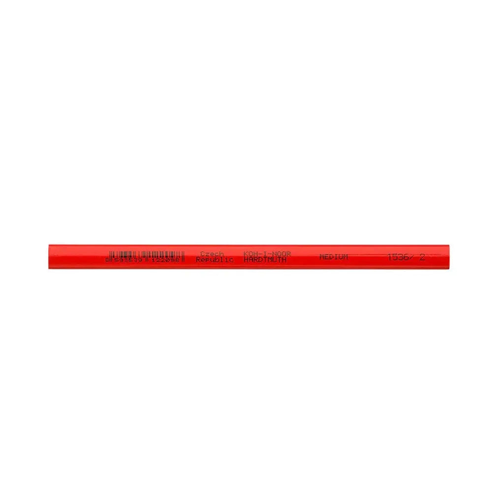 Koh-I-Noor Carpenter Pencil Short 1536 2 red