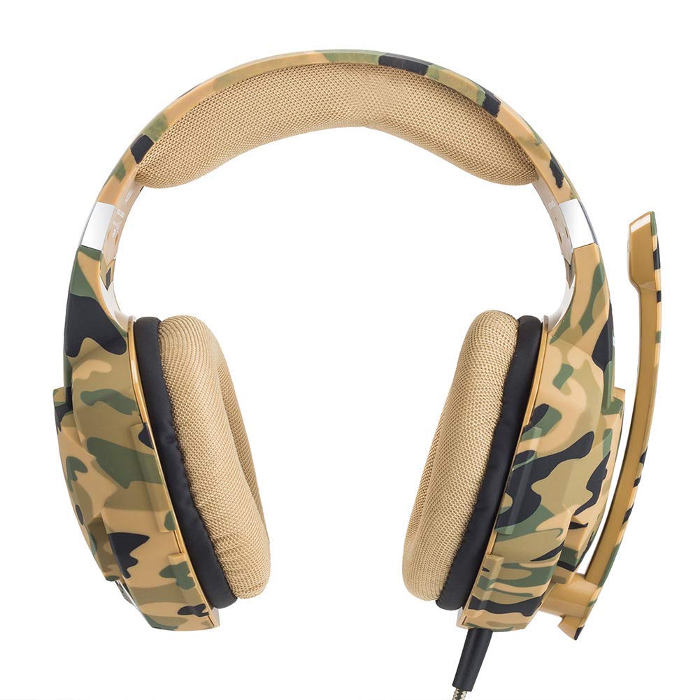 Kotion Each G2600 Gaming Headphone with Mic and LED (Camo Yellow)