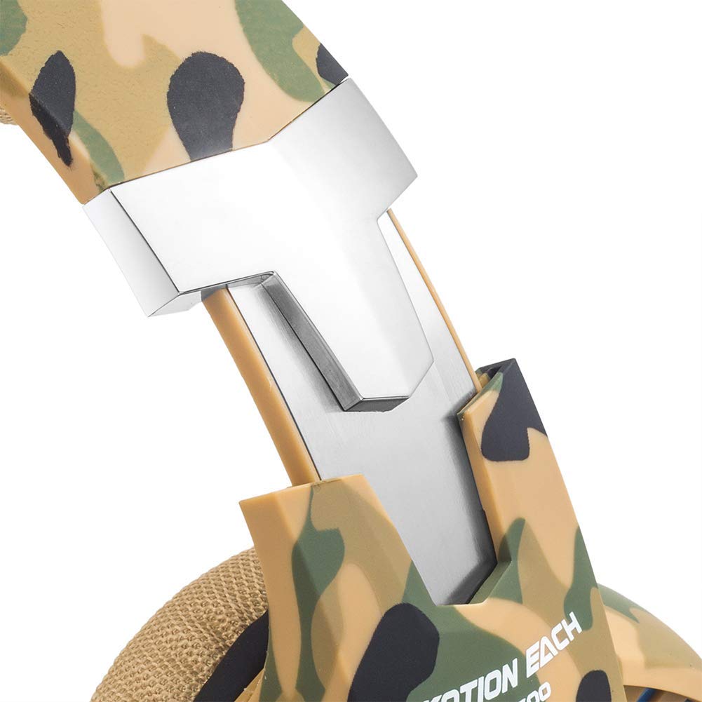 Kotion Each G2600 Gaming Headphone with Mic and LED (Camo Yellow)