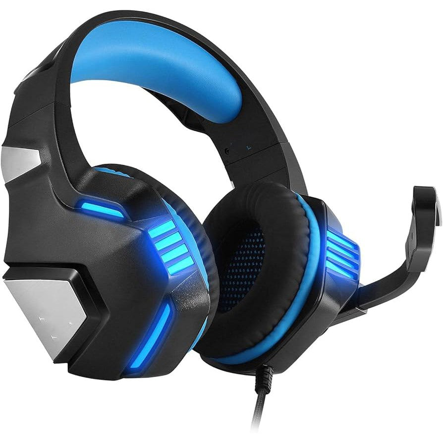 Kotion Each G7500 Computer Gaming Stereo Headset Earphone Multimedia LED With Mic - Blue