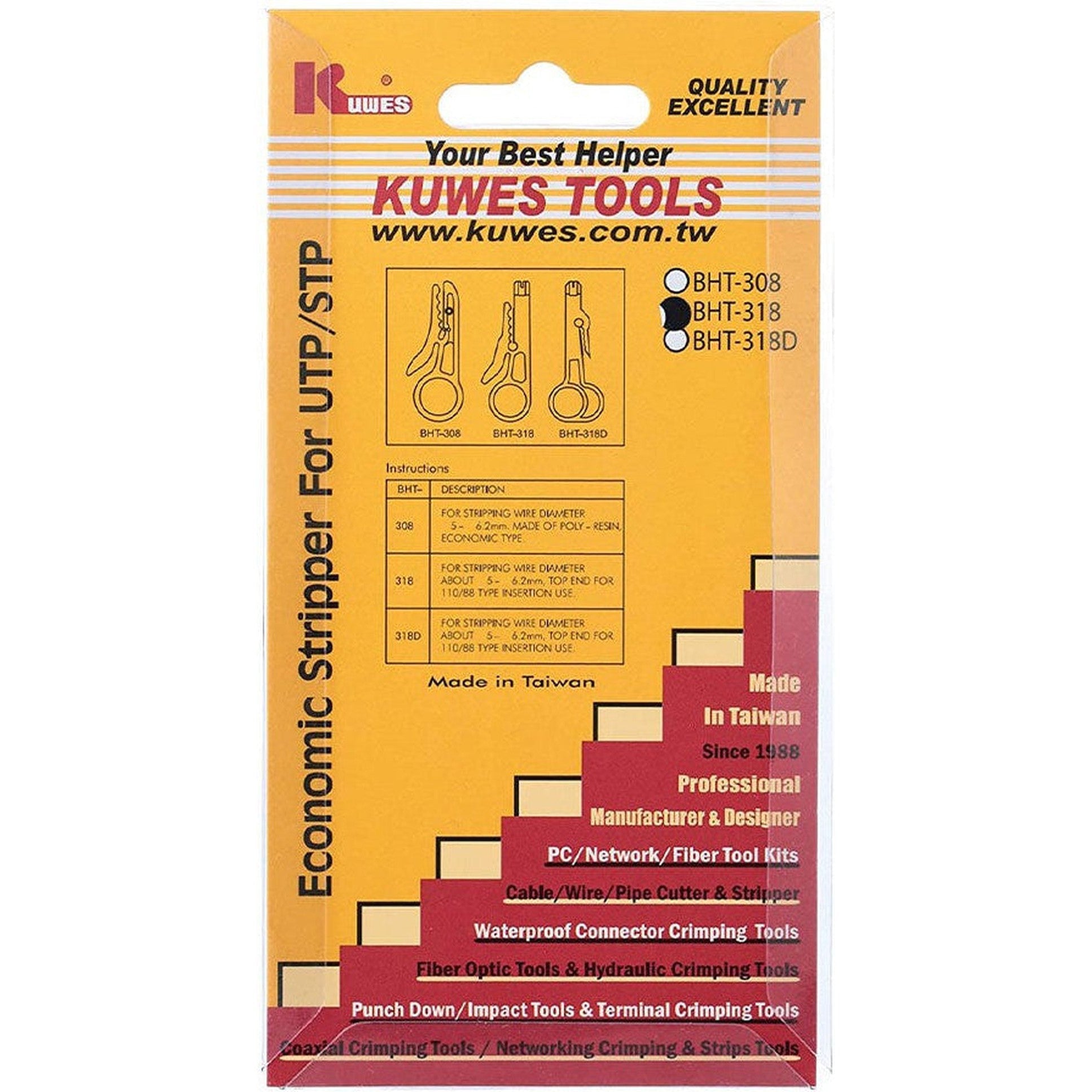 Kuwes Bht 318 Economic Stripper For Utp / Stp
