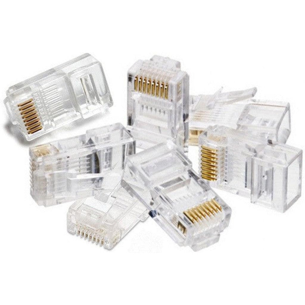 Kuwes Cat5 Rj45 Connectors Pack Of 25Pc