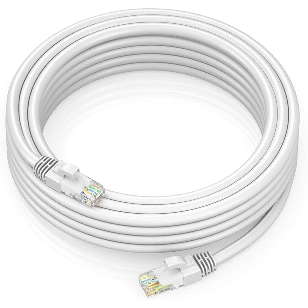 Kuwes Network Cat 6 Cable White - 1 Meter