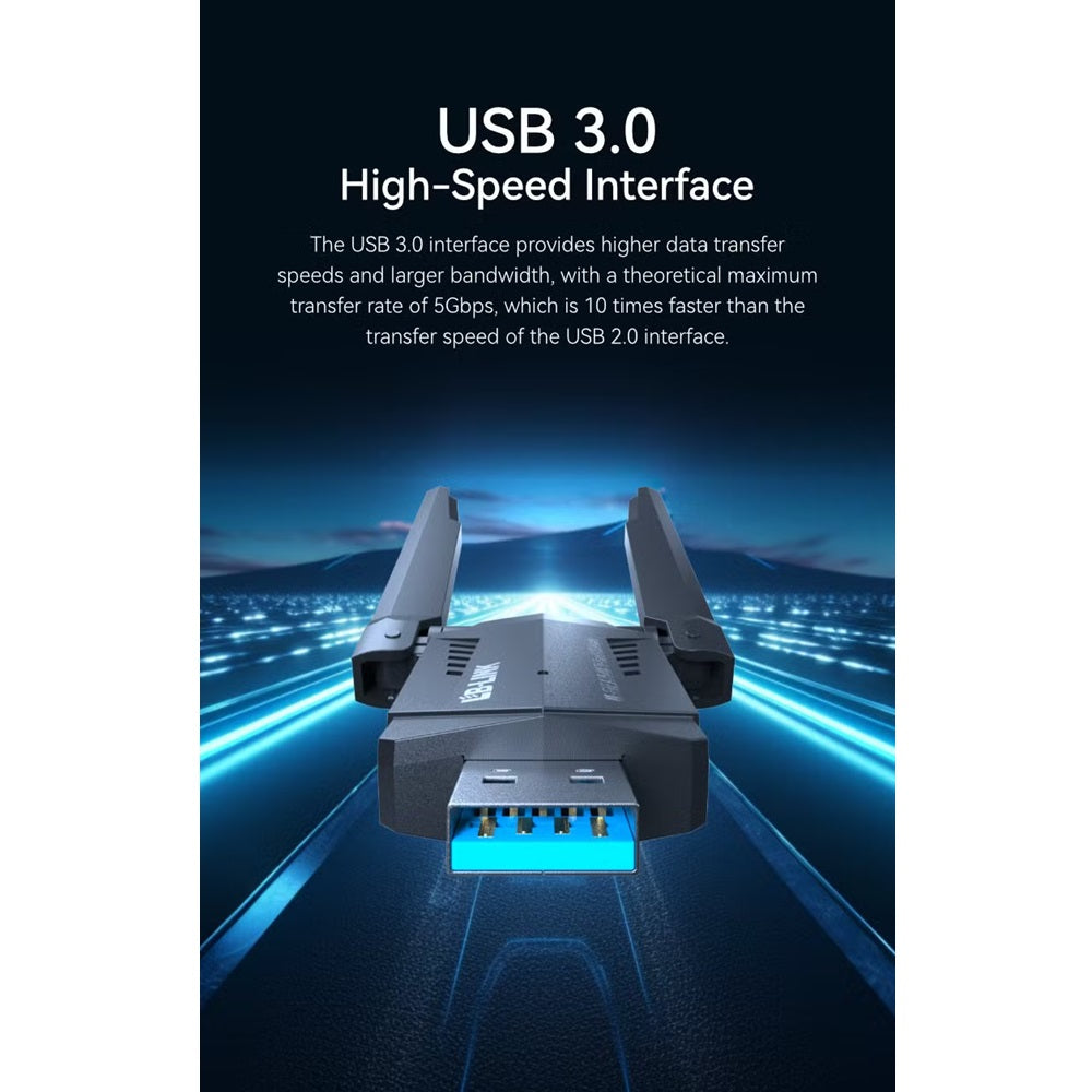 LB-LINK WTN3000E AXE3000 WiFi 6E Tri-Band USB Adapter