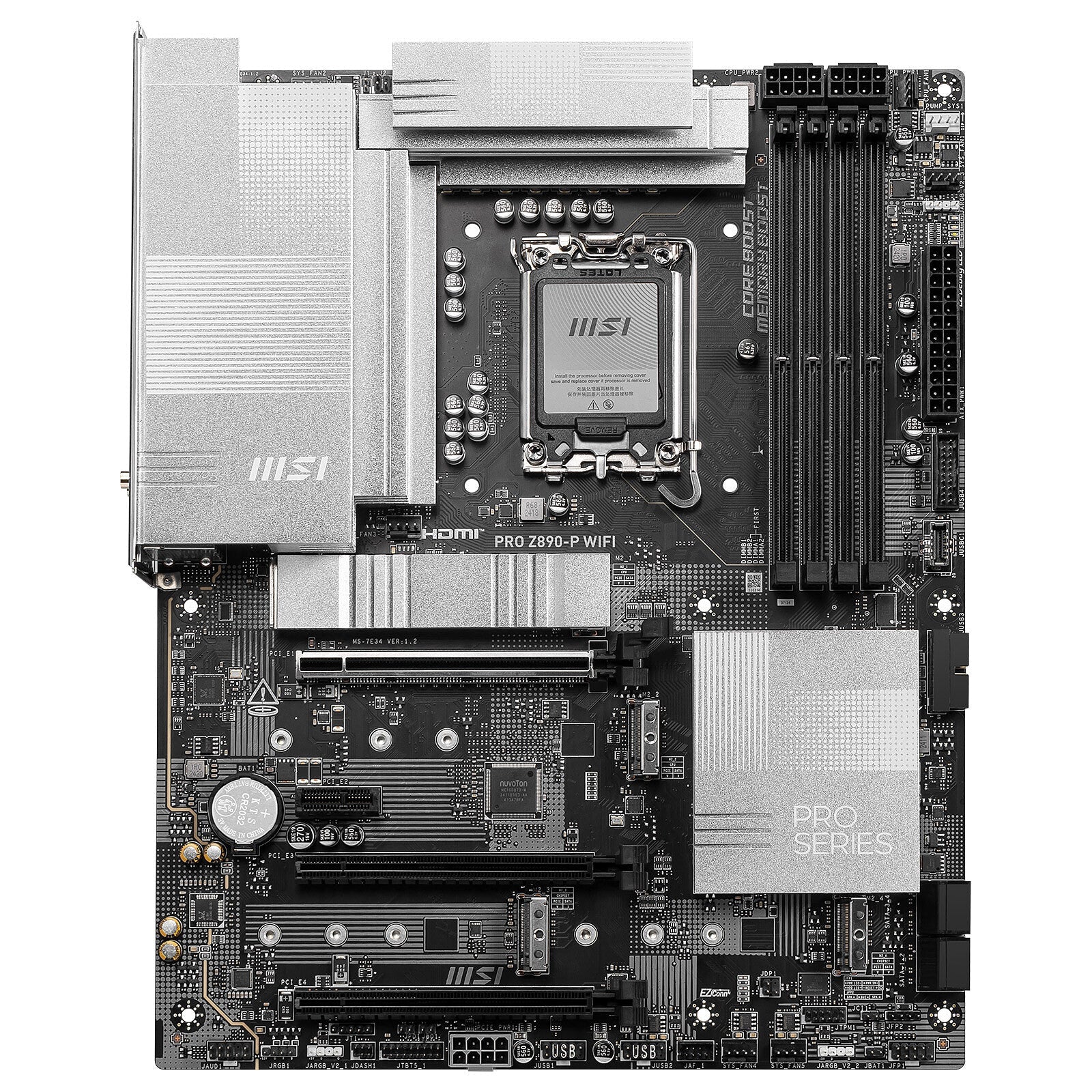 Msi Pro Z890-P Wifi Ddr5 Motherboard Black