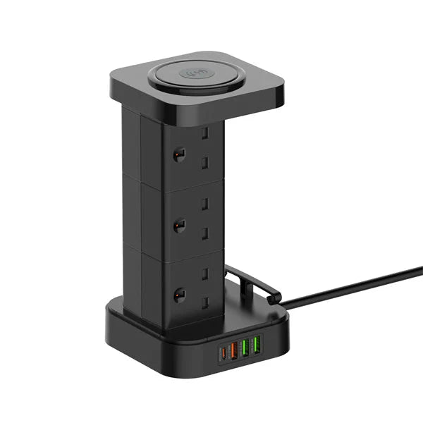 LDNIO 6 AC Tower Extension Power Socket SKW6458 - Surge Protector & Power Hub