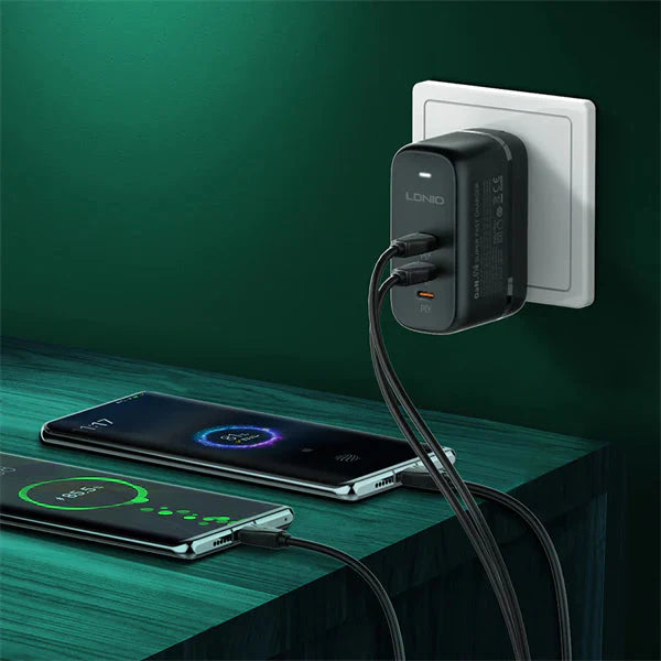 Ldnio Q367 GaN Supper Fast Charger - 65W / Type-C / Black