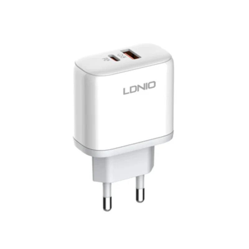 LDNIO A2526C Fast Wall Charger - 45W / USB-A / Type-c / White