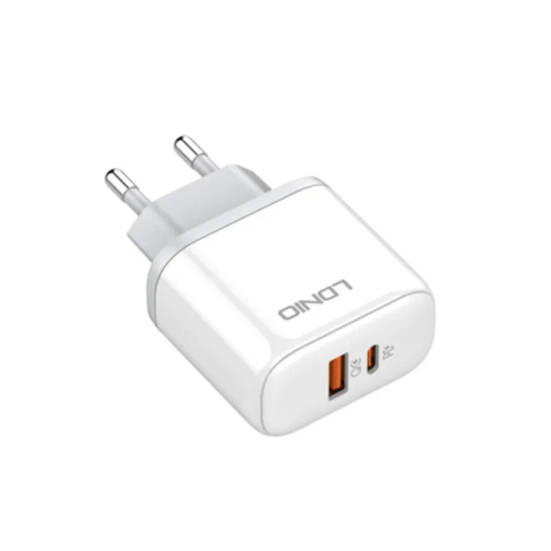 LDNIO A2526C Fast Wall Charger - 45W / USB-A / Type-c / White