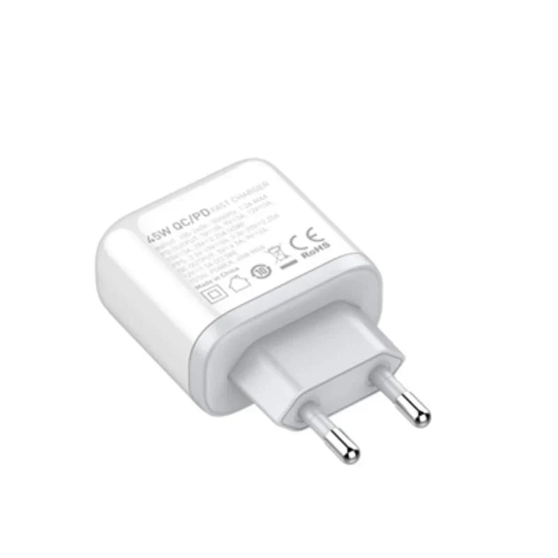 LDNIO A2526C Fast Wall Charger - 45W / USB-A / Type-c / White