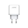 LDNIO A2526C Fast Wall Charger - 45W / USB-A / Type-c / White