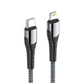 LDNIO LC112 Fast Charging Data Cable - 30W / 2 Meter / Type-C / Lightning / Black