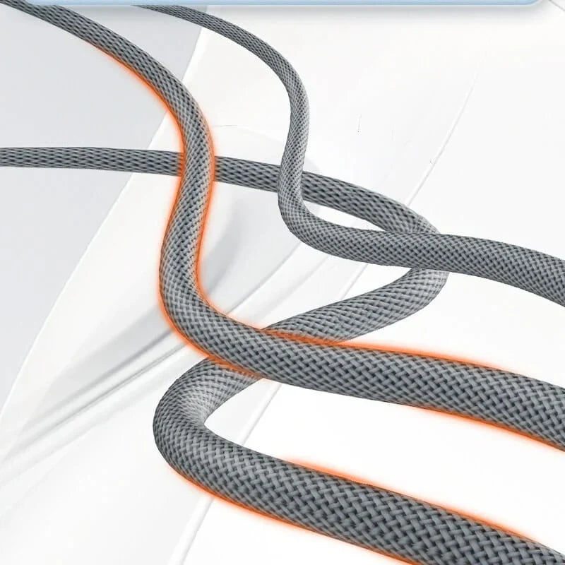 LDNIO LC94C 3-in-1 Fast Charging data Cable - 100W / 1.2 Meter / Type-C / Lightning / Micro USB / Grey