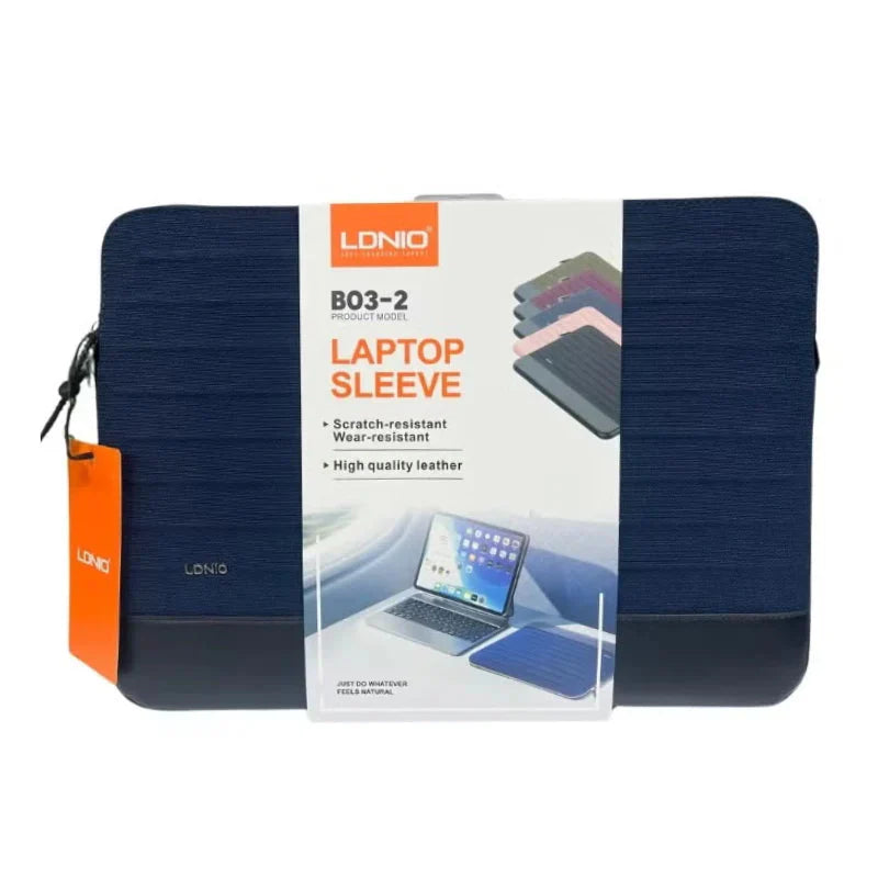 LDNIO Laptop Bag with Multi Compartment 13/14" Travel Briefcase Bag - Blue
