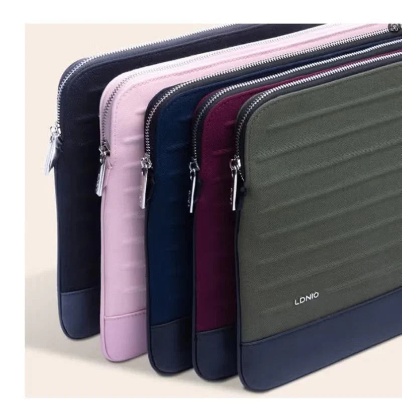 LDNIO Laptop Bag with Multi Compartment 13/14" Travel Briefcase Bag - Pink