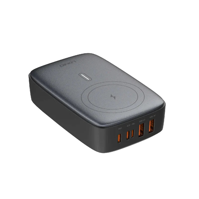 LDNIO Q4010 Multiport Desktop Charging Wireless Charger - 140W / Black
