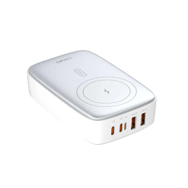 LDNIO Q4010 Multiport Desktop Charging Wireless Charger - 140W / White
