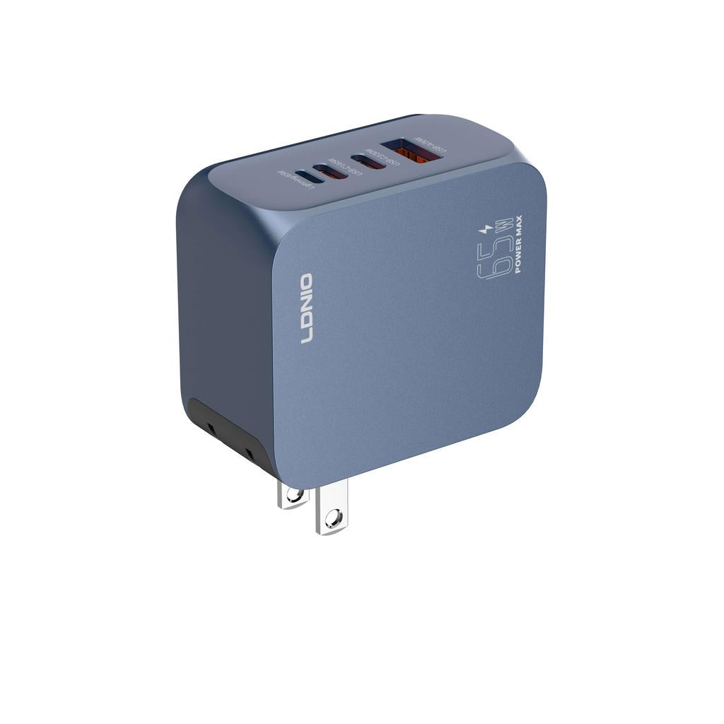 LDNIO Q7 Super Fast Charger - 65W / USB-A / USB-C / Lightning / UK Plug