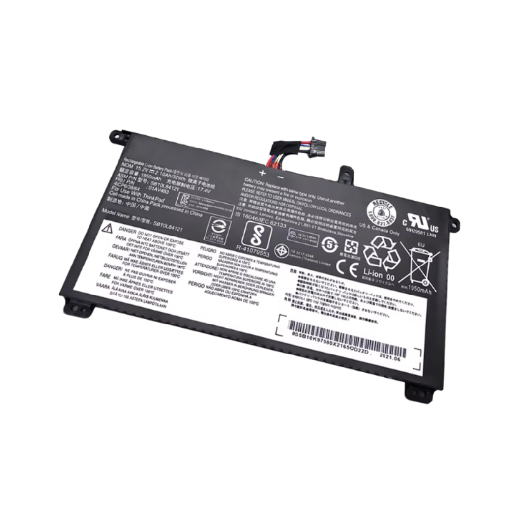 Lenovo 01AV493 Laptop Battery 32Wh (15.2V – Fits ThinkPad T570 / T580 / P51S / P52S)