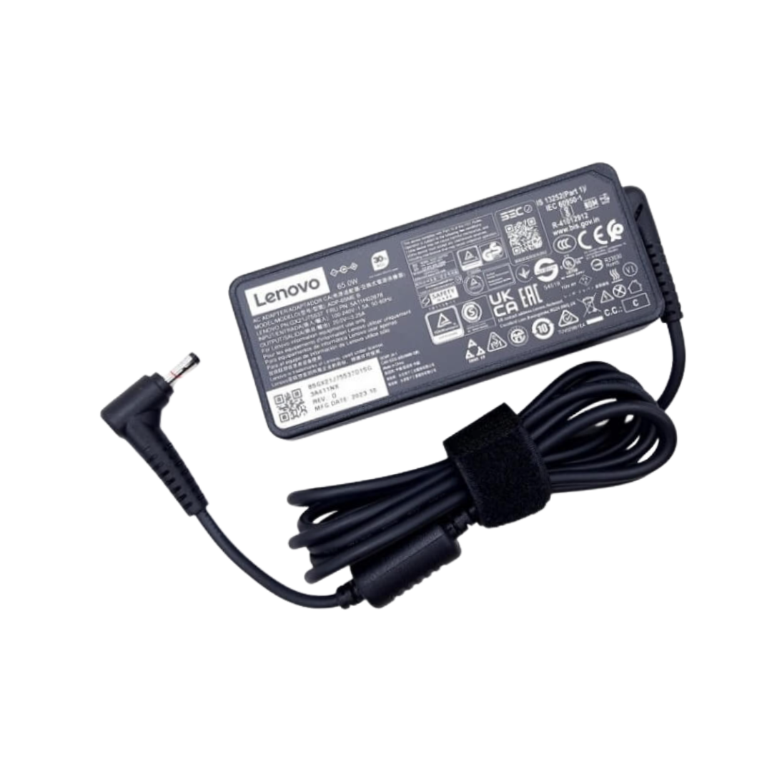 Lenovo Laptop Charger with Power Cable – 65W 20V 3.25A (4.0×1.7mm)