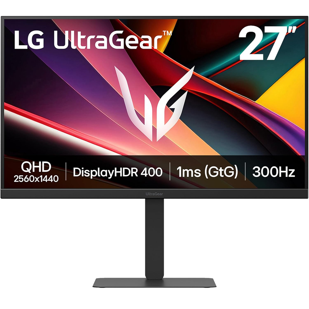 LG 27″ G640A UltraGear 2K 300Hz 1ms IPS HDR400 Speakers HDMI 2.1 Rotatable Adjustable Gaming Monitor