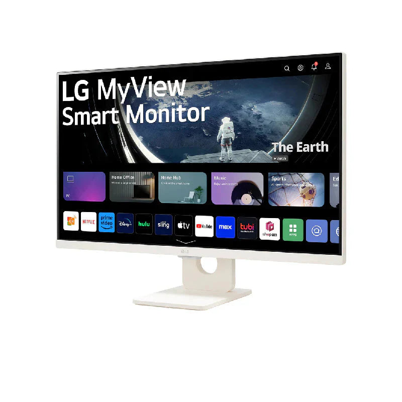 LG 27″ SR50 Full HD IPS MyView Smart Monitor with webOS and Built-in Speakers