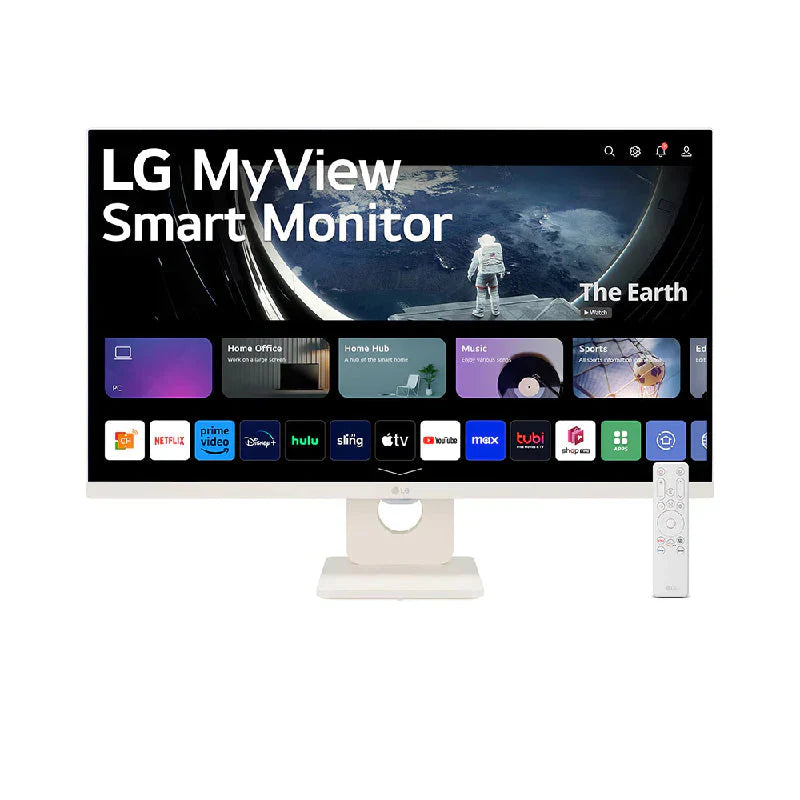 LG 27″ SR50 Full HD IPS MyView Smart Monitor with webOS and Built-in Speakers