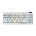 Logitech G PRO X TKL LIGHTSPEED Wireless Gaming Keyboard, GX Brown Tactile, White