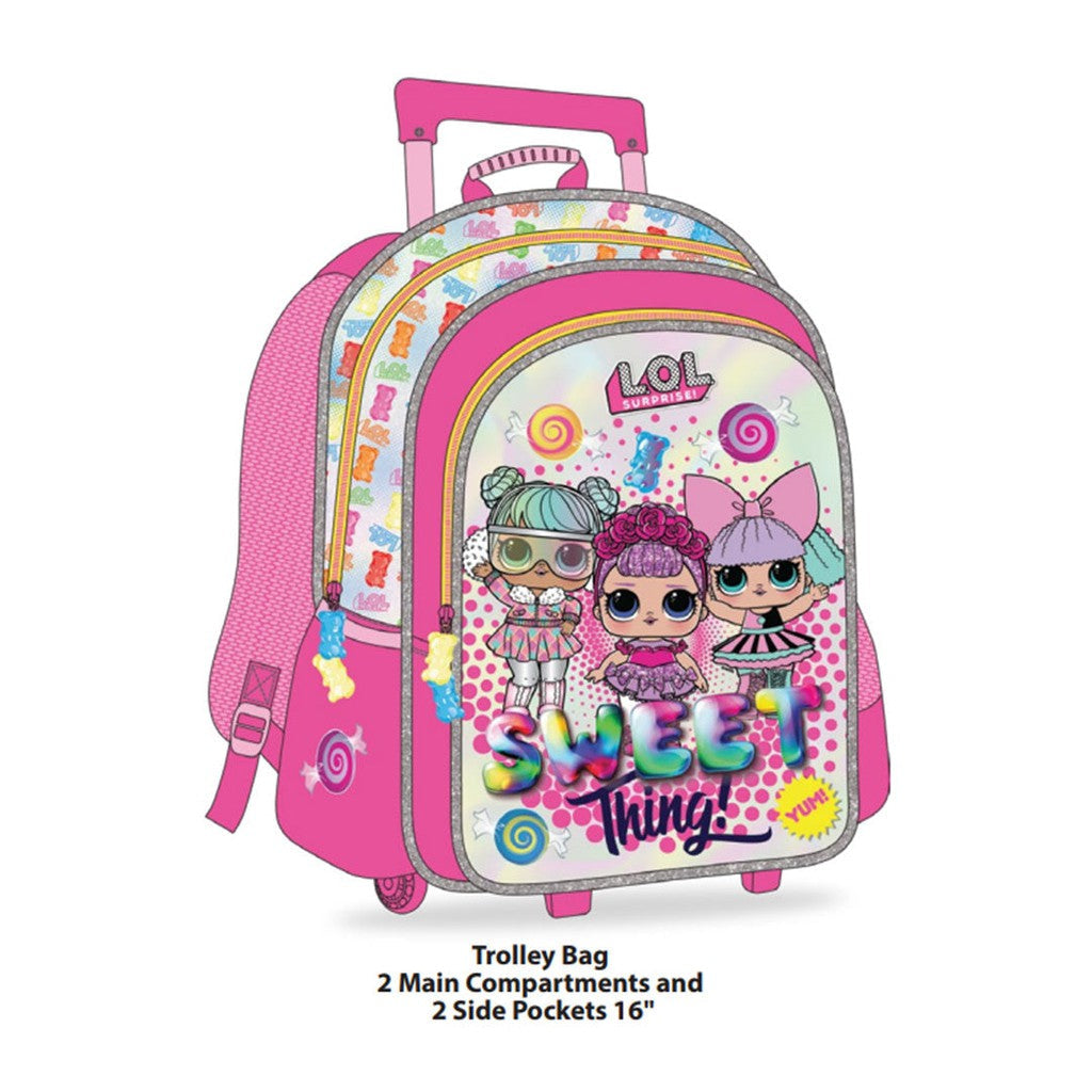 LOL Glitter Trolly Bag