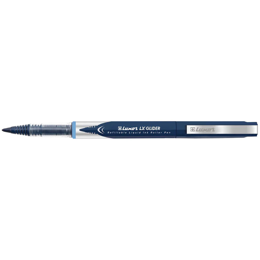 Luxor- Lx Glider 12 Red Color Refillable Liquid Ink Roller Pen