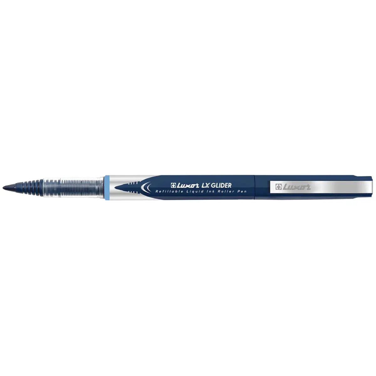 Luxor- Glider 12 Blue Color Refillable Liquid Ink Roller Pen