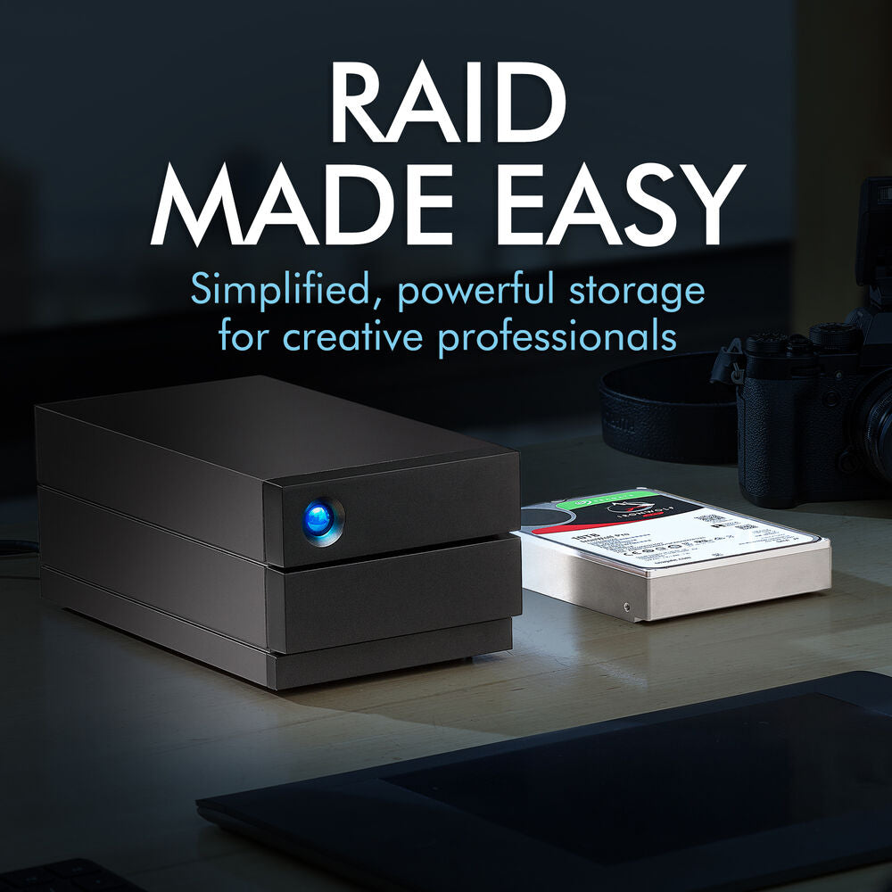 LaCie 2-Big Raid Hard Drive Array - 36TB / 2-Bay / USB 3.1 / USB-C