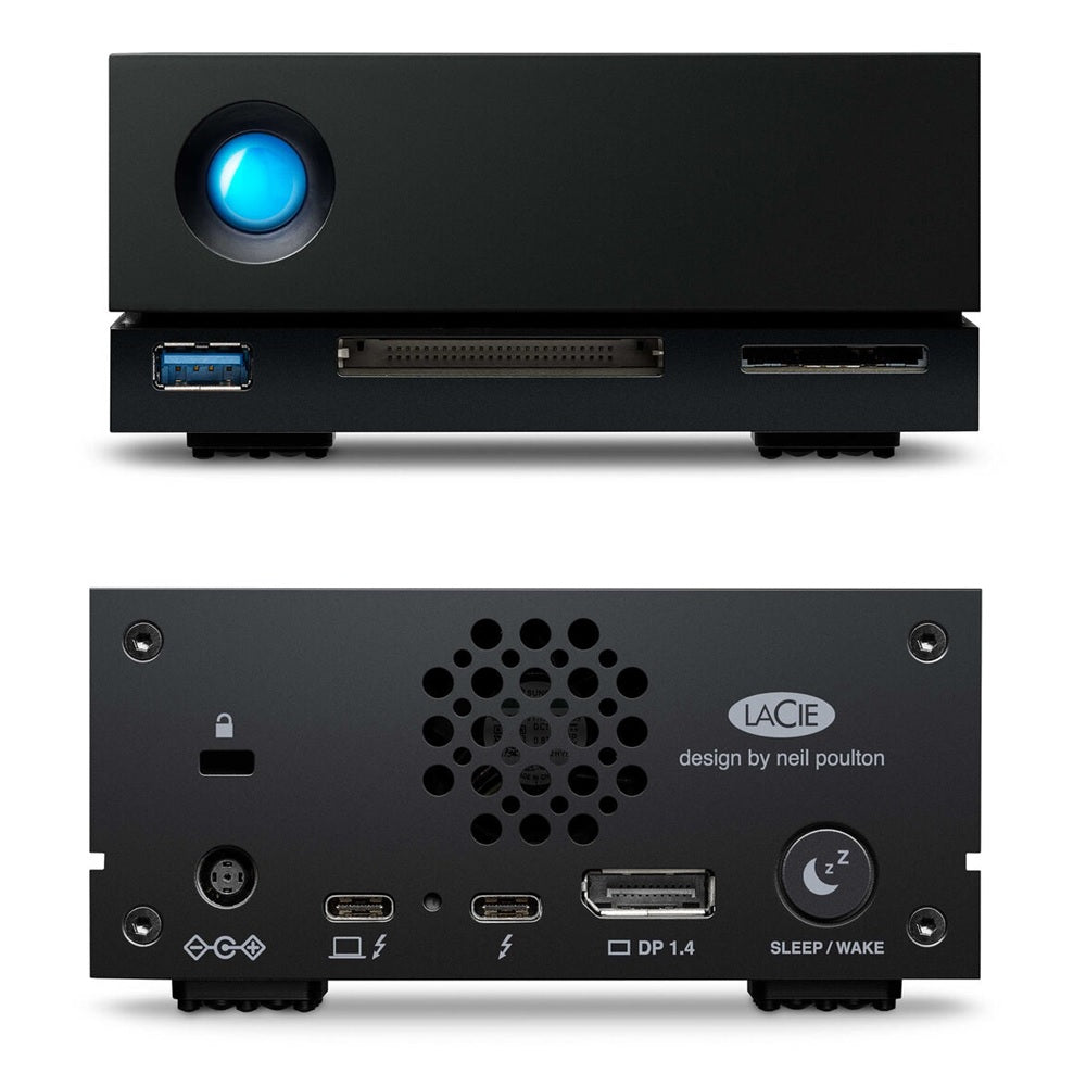 LaCie 4TB 1big Dock External Hard Drive Hub Thunderbolt 3 Ports and More