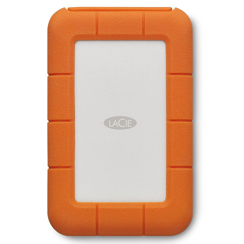 LaCie 4TB External Rugged USB-C Portable Hard Drive Up to 130 MB/s Includes 2-Years Data Recovery Services For PC & Mac