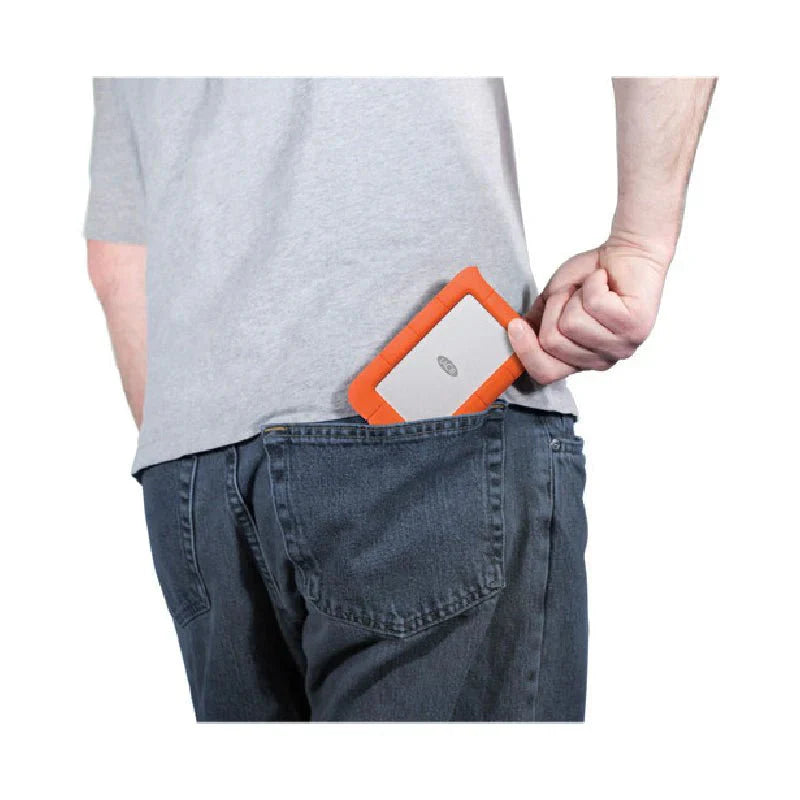 LaCie Rugged portable Mini - 2TB / 5.0 Gbps / USB 3.0 / Type-C / External Hard Drive
