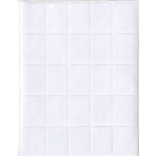 Label White With Out Frame 2 Sheets