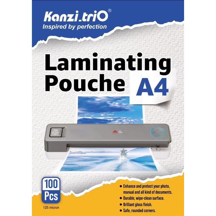 Lamination Pouch Kanzi trio A4 Size 100 Pcs 125 Micron