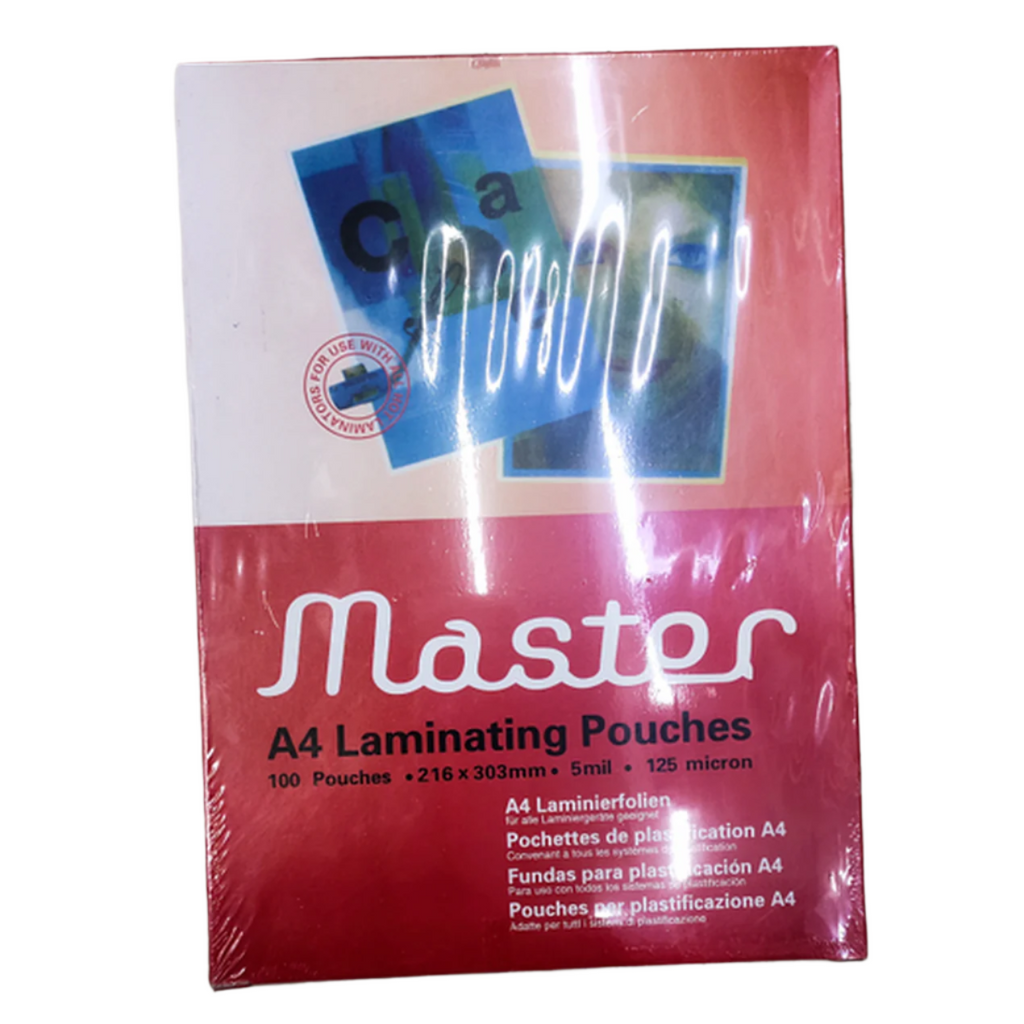Master Lamination Pouch A4 Size 100 Pcs 125 Micron