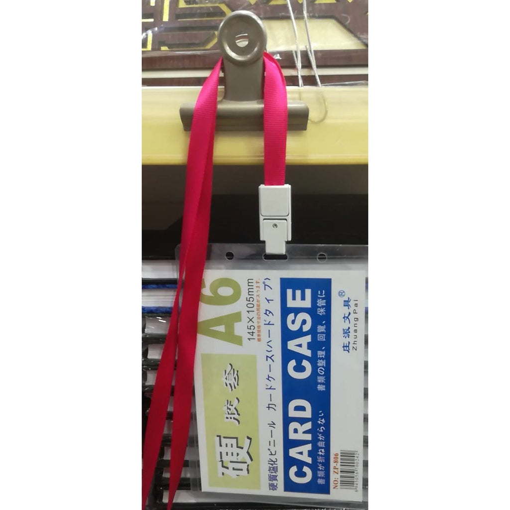 Lanyard Plastic Pouche In Clear Pvc